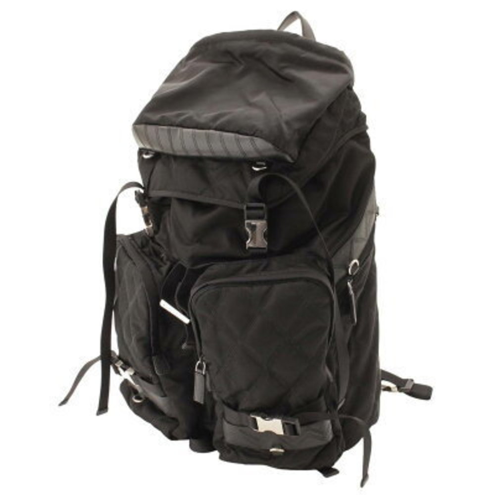 Prada Nylon Drawstring Backpack Rucksack Black - image 2